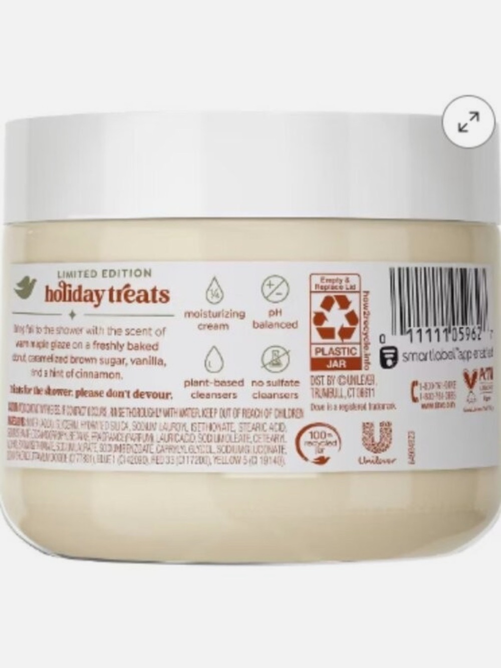 DOVE Maple Glazed Donut Limited Edition Body Scrub, NEW - Picture 5 of 7
